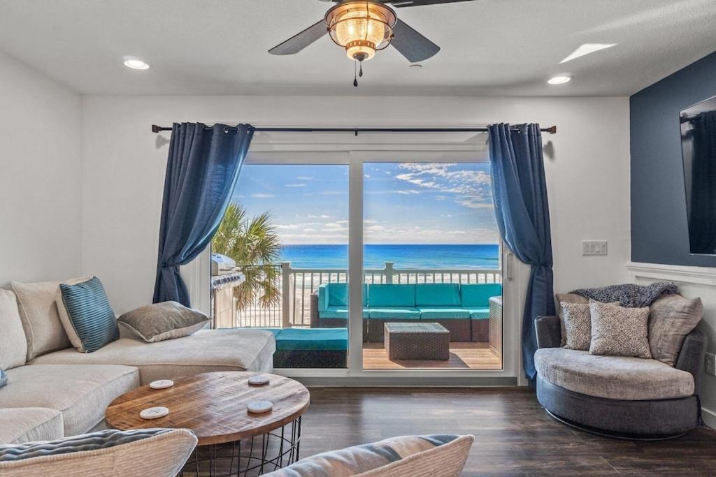 Newly Remodeled Beachfront Townhome - Sleeps 14 Panama City Beach Exteriör bild