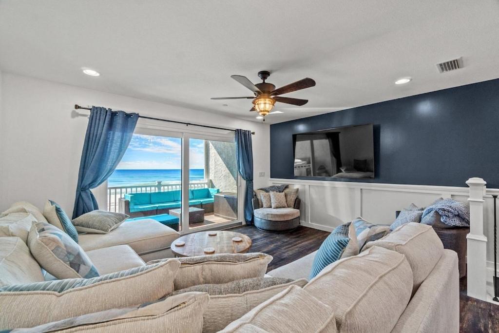Newly Remodeled Beachfront Townhome - Sleeps 14 Panama City Beach Exteriör bild